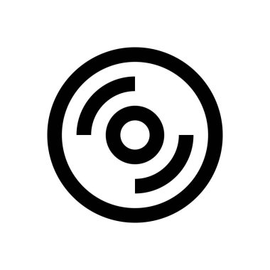 DVD vektör düz renk simgesi