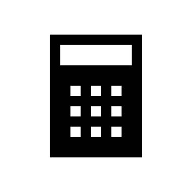 muhasebe vektörü glyph düz simgesi