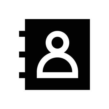 kitap vektörü glyph düz simgesi