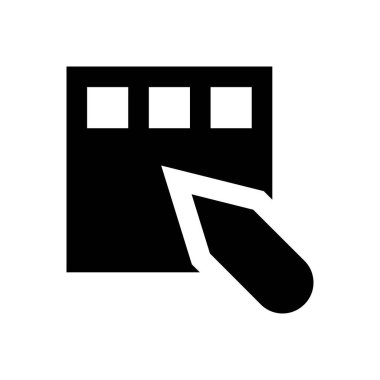 Web sayfası vektör simgesi düz simgesi