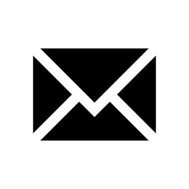 e-posta vektörü düz simgesi