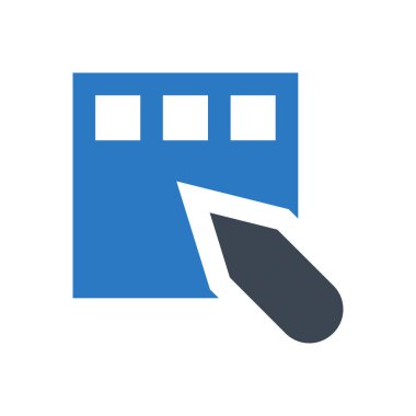 Web sayfası vektör renk simgesi