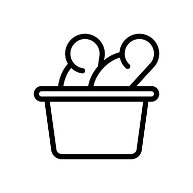 ekmek vektörü ince çizgi simgesi