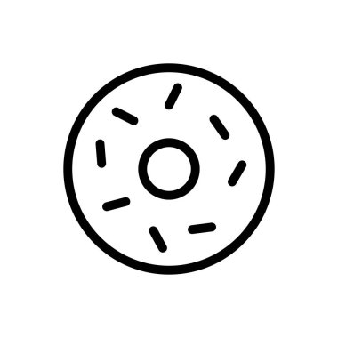 yiyecek vektörü ince çizgi simgesi