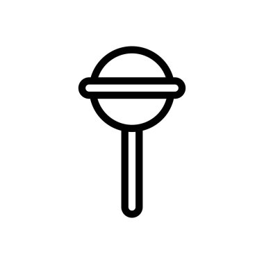 Şeker vektörü ince çizgi simgesi