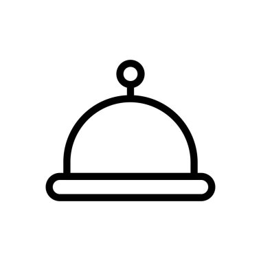 restoran vektörü ince çizgi simgesi