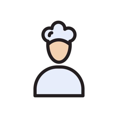 yemek vektörü düz renk simgesi