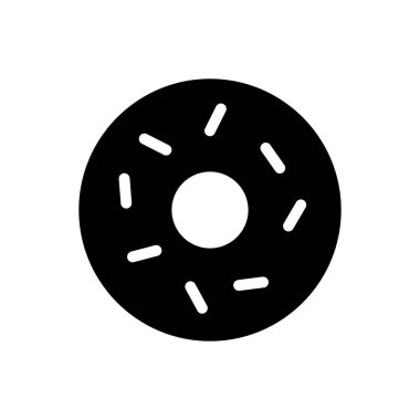 yiyecek vektörü kabartması düz simge