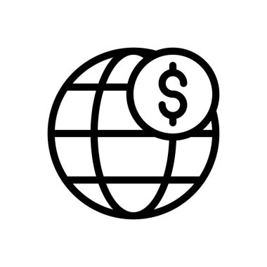 çevrimiçi vektör ince çizgi simgesi