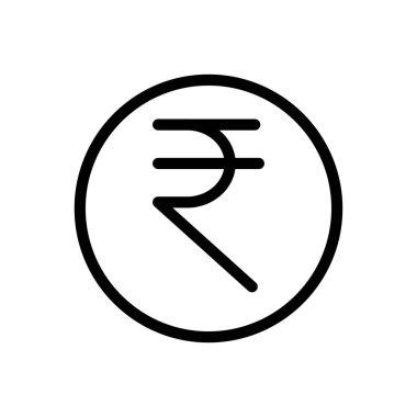 para vektörü ince çizgi simgesi