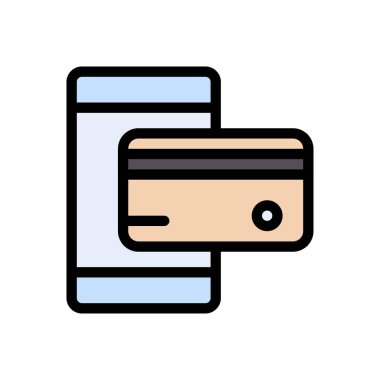 çevrimiçi vektör düz renk simgesi