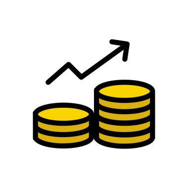 Vektör düz renk simgesini arttır