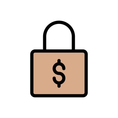 Dolar vektörü düz renk simgesi