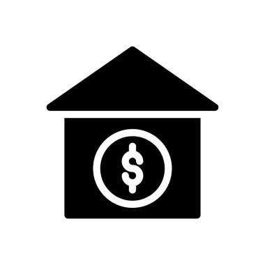 Dolar vektör sembolü düz simge