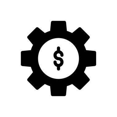 vektör glyph düz simgesini yapılandır