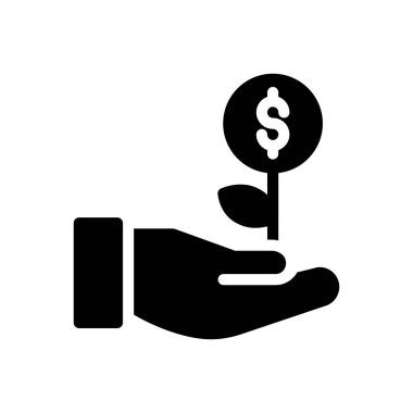 Dolar vektör sembolü düz simge