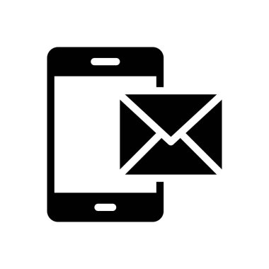 ileti vektörü düz simgesi