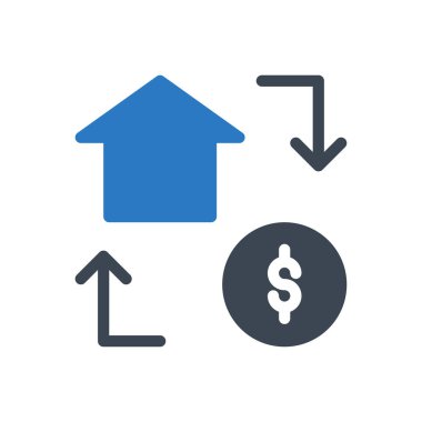 bankacılık vektörü renk simgesi