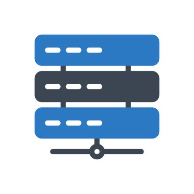 veritabanı vektör renk simgesi