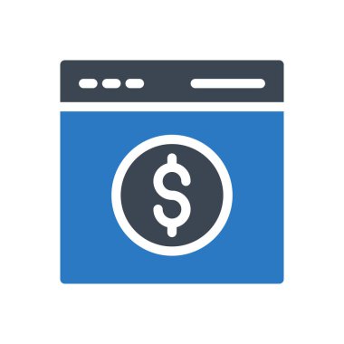 Web sayfası vektör renk simgesi