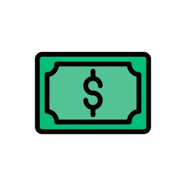 para vektörü düz renk simgesi