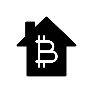 Bitcoin vektör düz simge