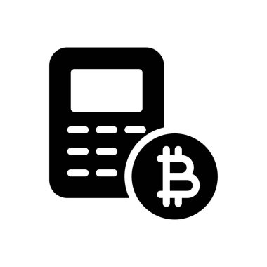 Bitcoin vektör düz simge