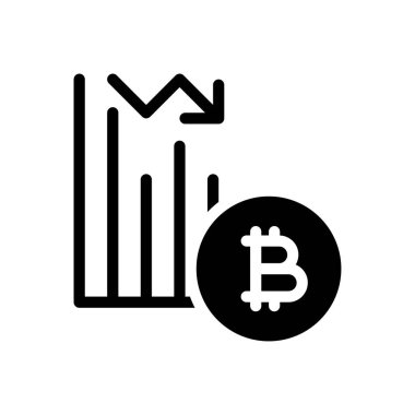 Bitcoin vektör düz simge