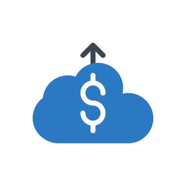 bulut vektörü ince çizgi simgesi