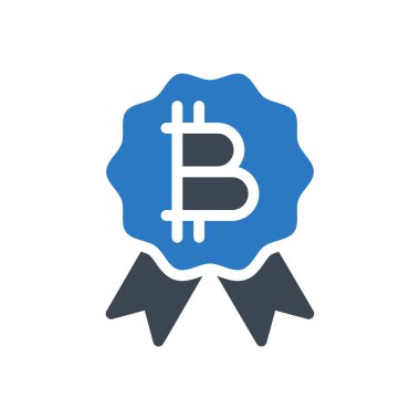 Madalya vektörü ince çizgi simgesi