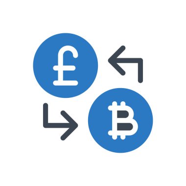 Bitcoin vektör ince çizgi simgesi