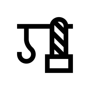 kule vektörü ince çizgi simgesi