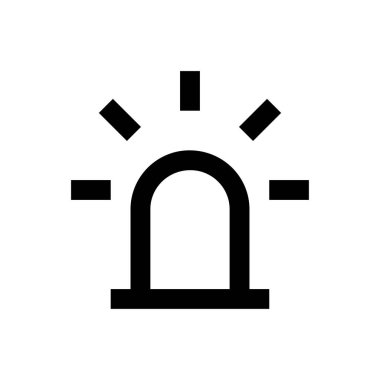 acil vektör ince çizgi simgesi