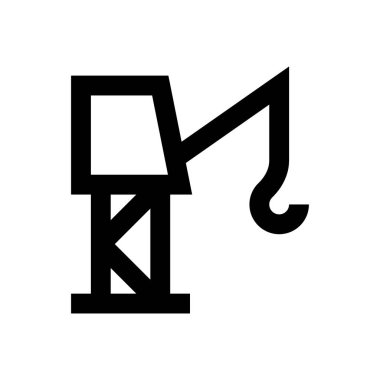 Yapı vektörü ince çizgi simgesi