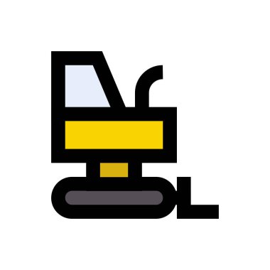 Yapı vektörü düz renk simgesi