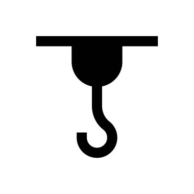 vinç vektör simgesi düz simge