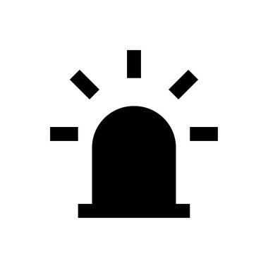 acil vektör simgesi düz simgesi