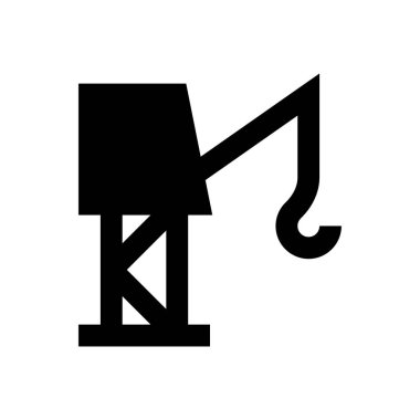 Yapı vektörü düz simgesi