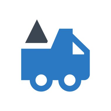 kamyon vektör renk simgesi