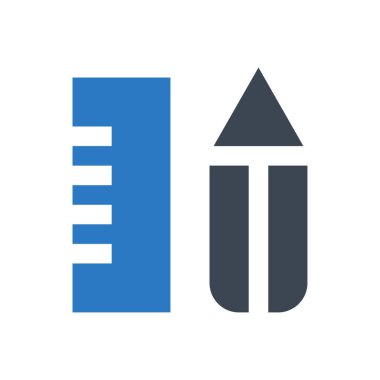 Vektör kabartma renk simgesini ölç