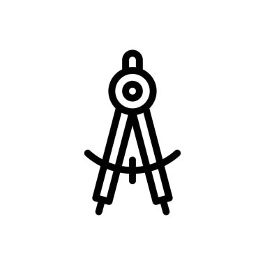 vektör ince çizgi simgesini ölç