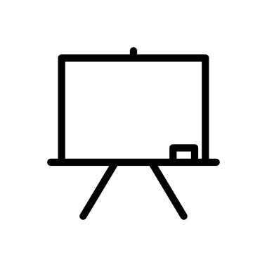 eğitim vektörü ince çizgi simgesi