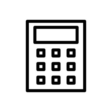 muhasebe vektörü ince çizgi simgesi