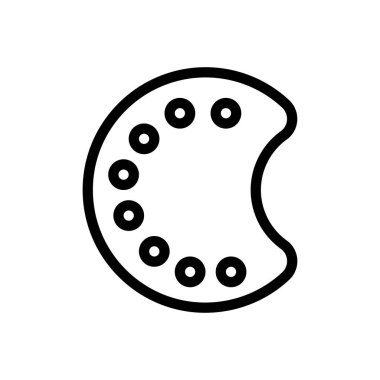 renk vektörü ince çizgi simgesi