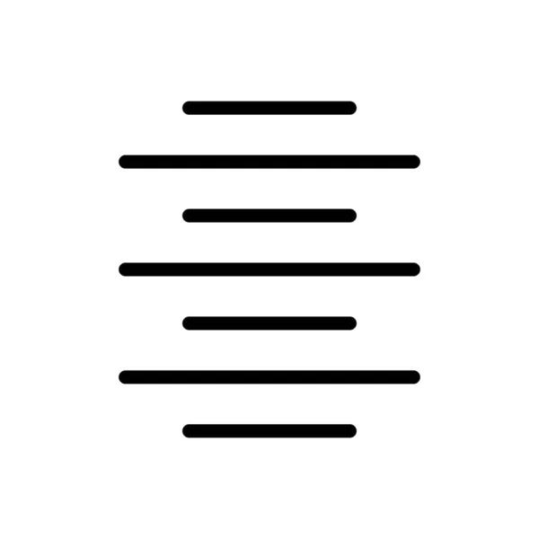 Textvektor Symbol Für Dünne Linien — Stockvektor