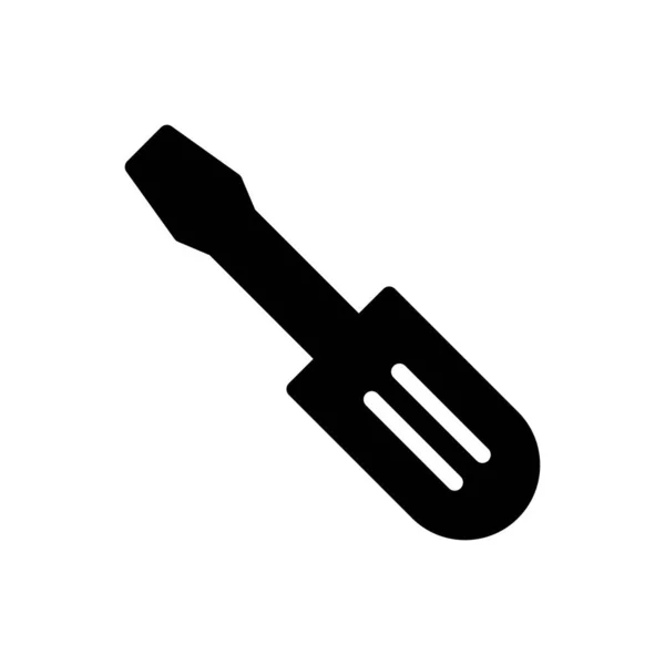 Treiber Vektor Glyphen Flaches Symbol — Stockvektor