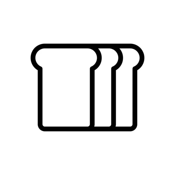 Bäckereivektor Thin Line Symbol — Stockvektor