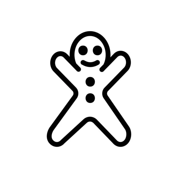 Cookie Vektor Thin Line Symbol — Stockvektor