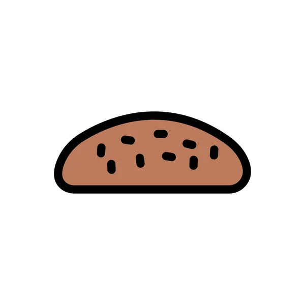 Boulangerie Vecteur Plat Icône Couleur — Image vectorielle