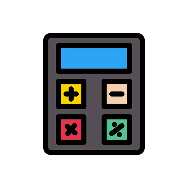 Vector Contabilidad Icono Color Plano — Vector de stock